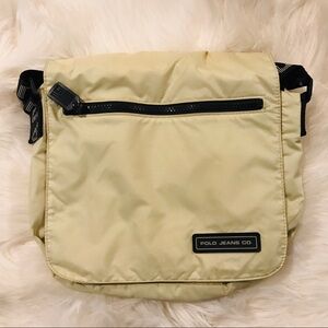 Polo Jeans Co. Vintage 90’s Beige Messenger Bag